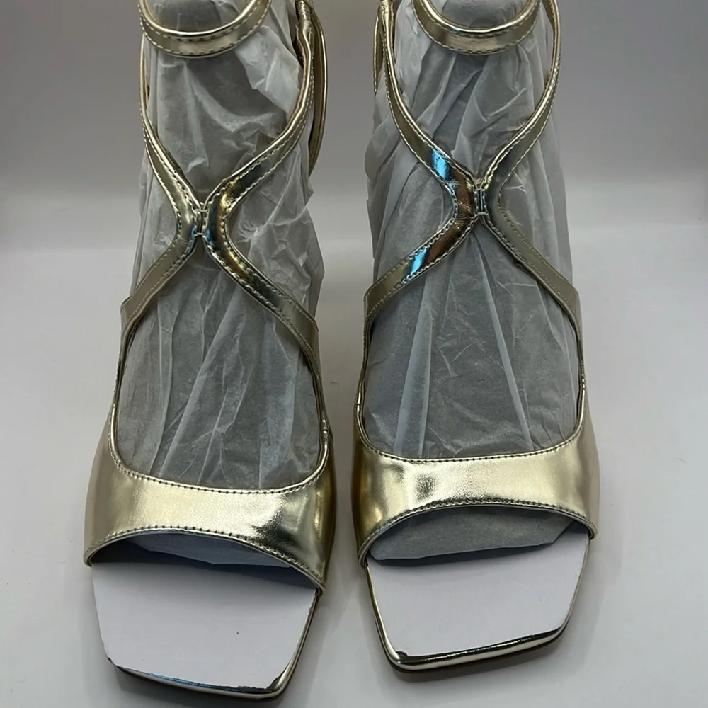 Nine West Tulah3 Gold sandals NIB